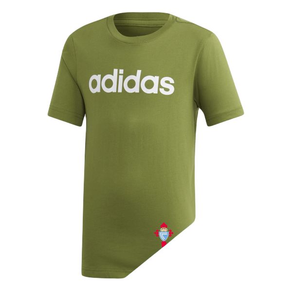 Camiseta Infantil Adidas Essentials Oliva Celta