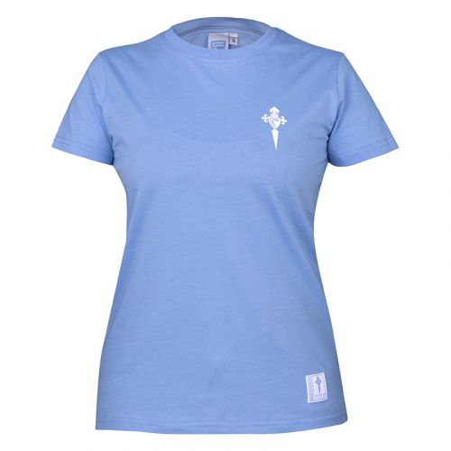 Camiseta Celeste Mujer Escudo Blanco
